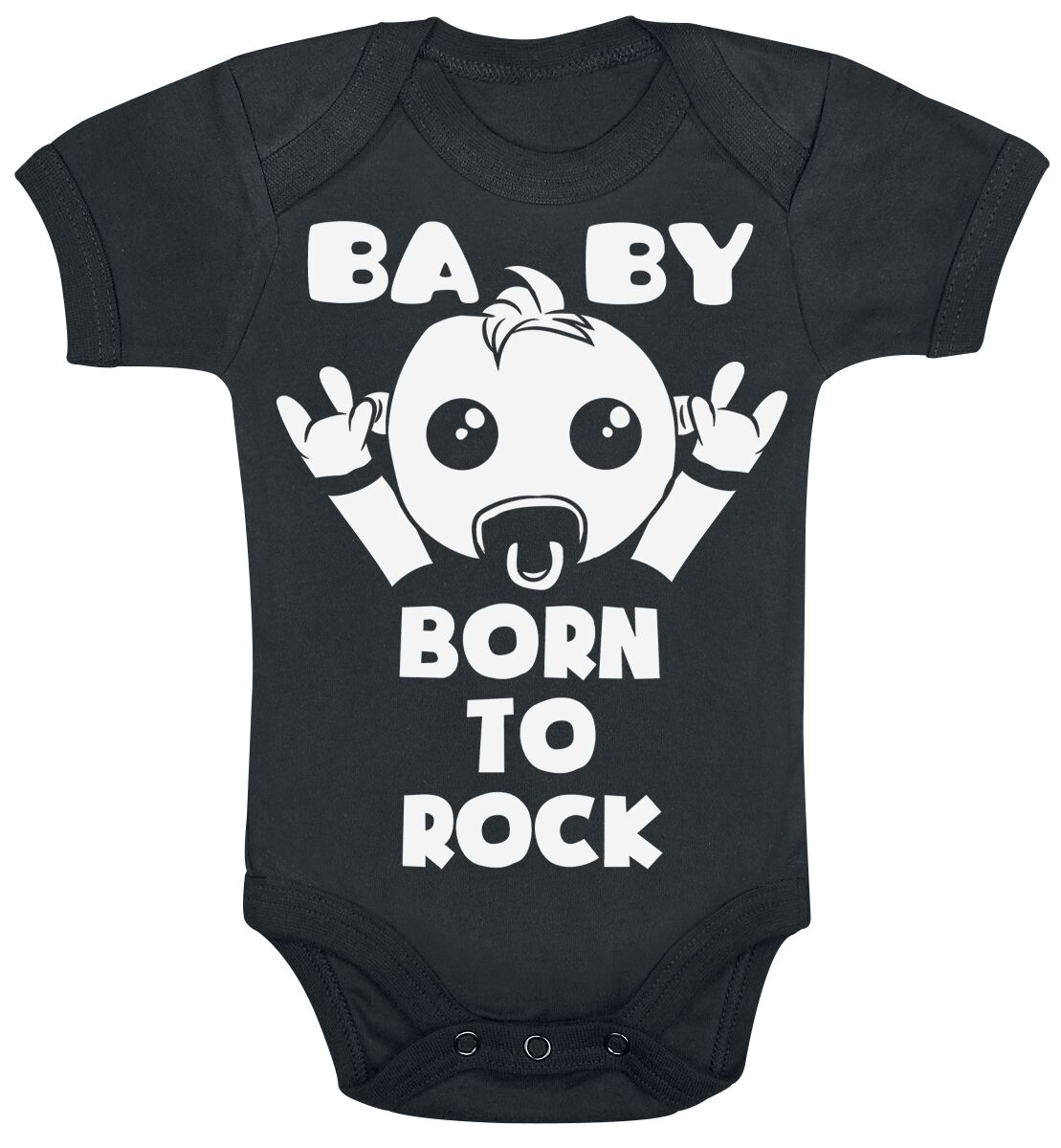 Bavoir Bébé Baby born to rock
