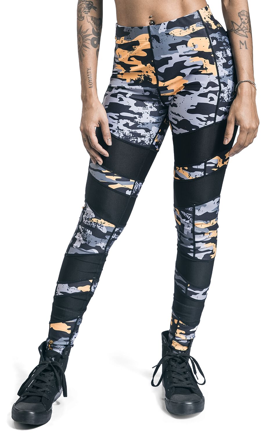 betreuren Gehoorzaam Cornwall Sport Leggings with All-Over Camouflage Print | EMP Special Collection  Leggings | Large