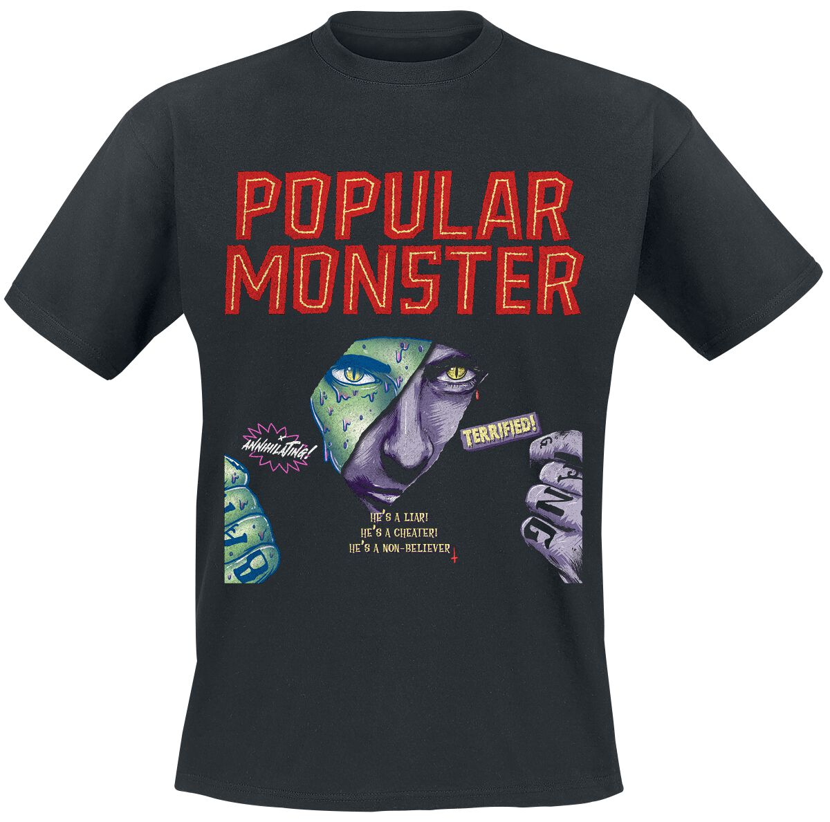 Popular Monster | Falling In Reverse T-Shirt Manches ...